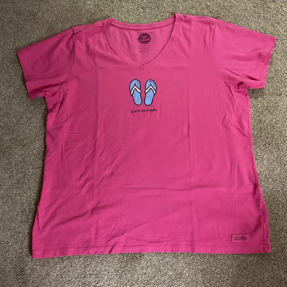 Life Is Good Tops - Pink, Yellow, Purple, Red - Picture 3 of 5